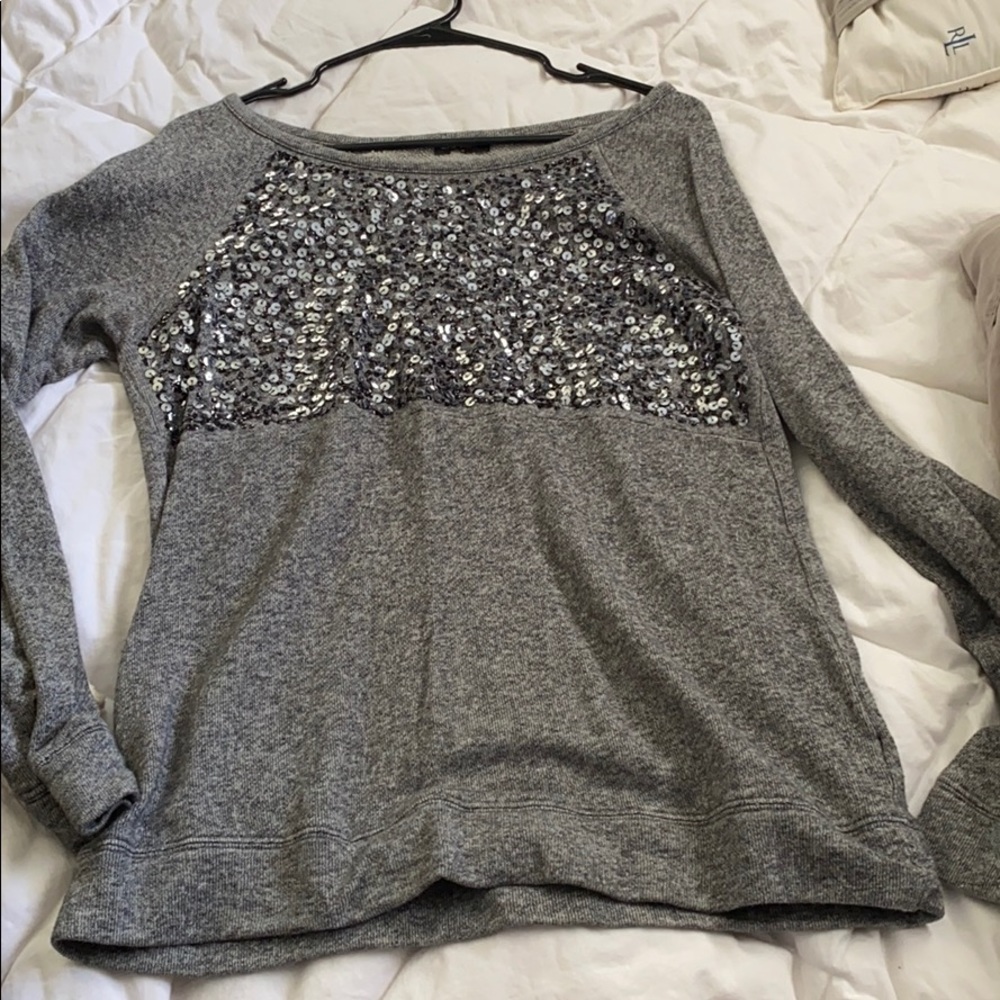 Express sequin top